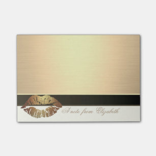 Eleganter Chic  Stilvoll Weiblich, Falsches Gold,  Post-it Klebezettel