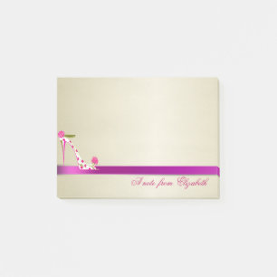 Eleganter Chic Stylisch Mädchenhaft, High Heel Post-it Klebezettel