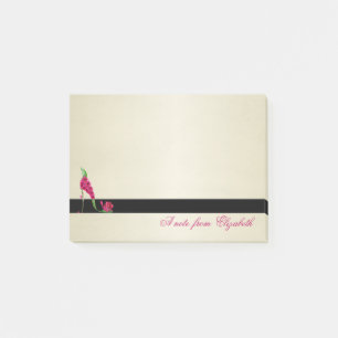 Eleganter Chic Stylisch Mädchenhaft, High Heel Post-it Klebezettel