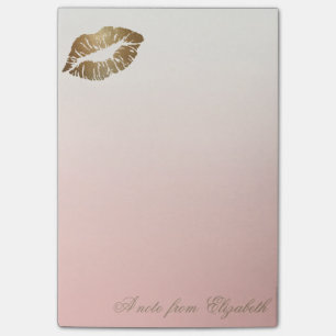 Eleganter Chic Stylisch Weiblich ,Glänzende Lippe Post-it Klebezettel