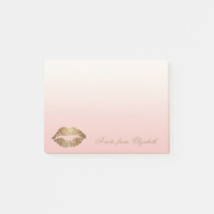 Eleganter Chic Stylisch Weiblich ,Glänzende Lippe Post-it Klebezettel