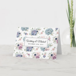 Eleganter Chic Succulent Florals Abend Empfang Einladung
