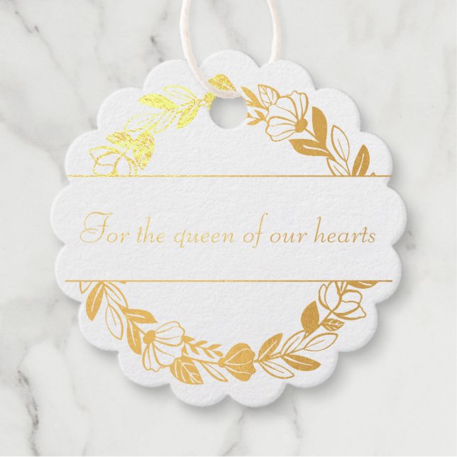 Eleganter Chic und modernes personalisiert Geschenkanhänger (Vorderseite)
