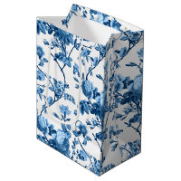 Eleganter Chic Vintag Blue Rose Floral