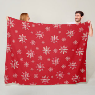 Eleganter Chic Winter Moderner Schnee Weihnachten Fleecedecke