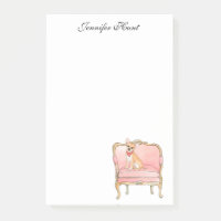 Eleganter Chihuahua-Hund Aquarell Notepad