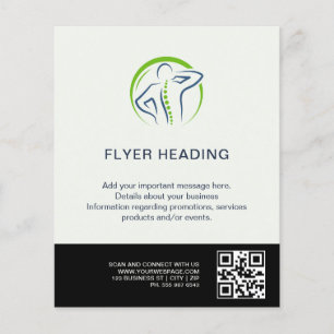 Eleganter Chiropraktiker-Flyer Wir schätzen Sie Flyer