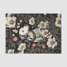 Eleganter Dalmatiner William Morris Inspiriert Seidenpapier