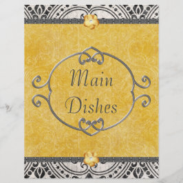 Eleganter Damask Rezept Divider
