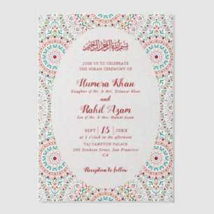 Eleganter Damast verzierter Mihrab muslimische Hoc