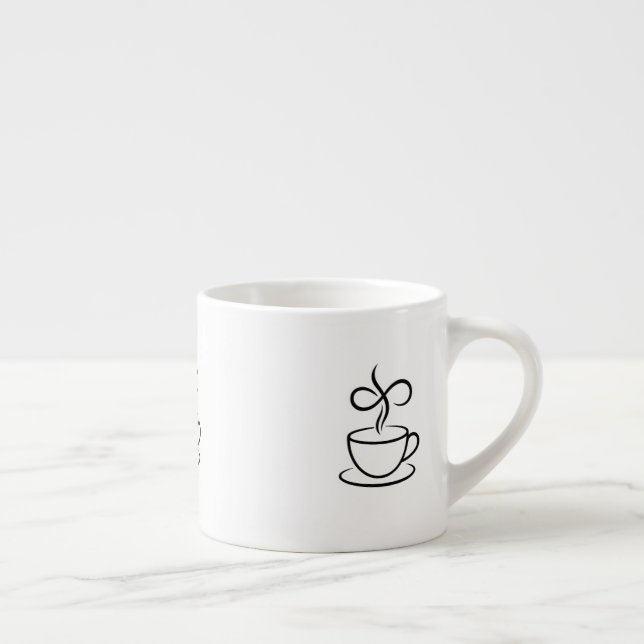 Eleganter Dampfkaffee Espressotasse (Rechts)