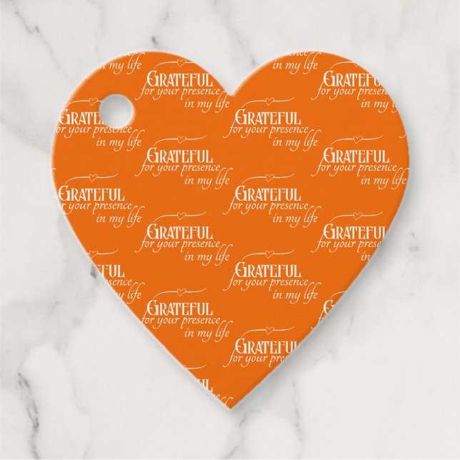 Eleganter dankbarer Erntedank Herbstorn Geschenkanhänger (Vorderseite)