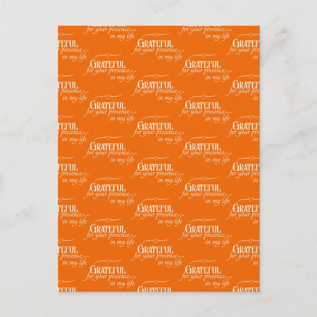 Eleganter dankbarer Erntedank Herbstorn Postkarte (Vorderseite)