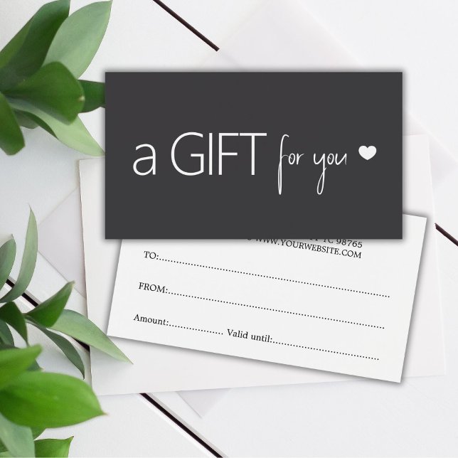 Eleganter Dark Gray White Heart Salon (Von Creator hochgeladen)