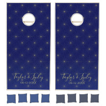 Eleganter Deko Navy Blue Starry Night Custom Weddi