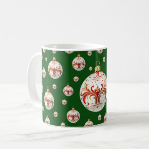Eleganter dekorativer botanischer Feiertag Weihnac Kaffeetasse