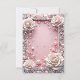 Eleganter Dekorrahmen für Hochzeiten Einladung