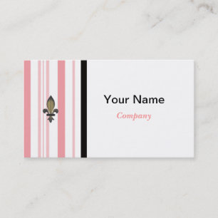 Eleganter Designer Business Card in Lachs Visitenkarte
