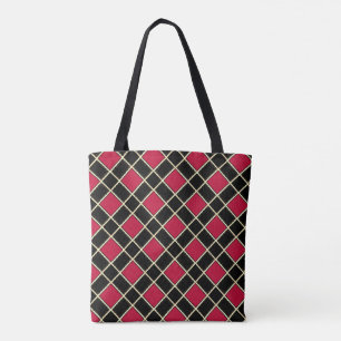 Eleganter Diamant in Schwarz & Rot