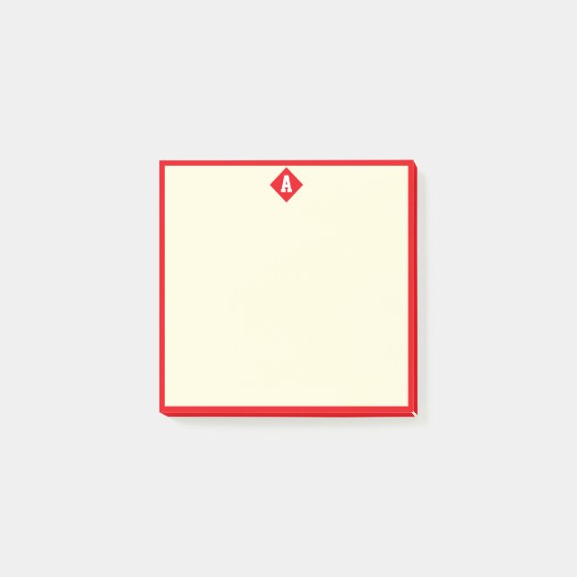 Eleganter Diamant Post-it Klebezettel (Vorderseite)