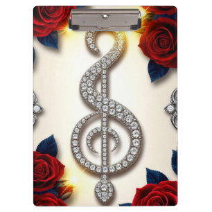 Eleganter Diamant-Schlüsselanhänger in Form eines Klemmbrett