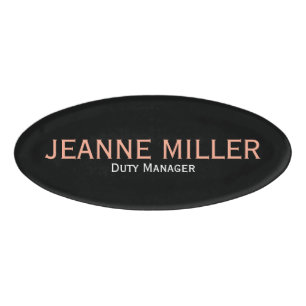 Eleganter Dienstleiter Namenschild