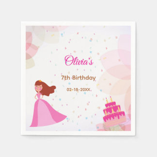 Eleganter Disney-Prinzessinnen-Geburtstag Serviette