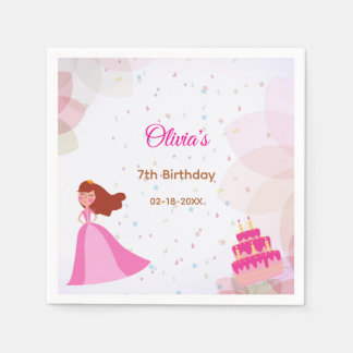 Eleganter Disney-Prinzessinnen-Geburtstag Serviette