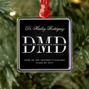 Eleganter DMD Doktor der Medizin in der Zahnheilku Ornament Aus Metall