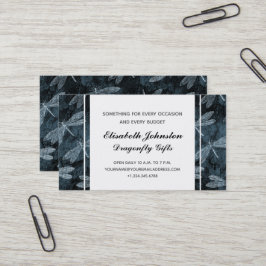 Eleganter Dragonfly Gift Shop oder Boutique Visitenkarte