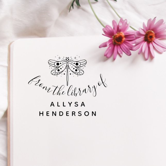 Eleganter Dragonfly-Individuelle Name aus der Bibl Gummistempel (Von Creator hochgeladen)