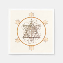 Eleganter dunkelgoldener Messingfarbe Jüdischer St