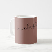 Eleganter Dunkler Kastanienbraun-Farbname Personal