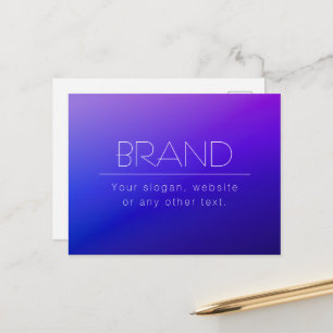 Eleganter editierbarer Text und moderne verblassen Postkarte