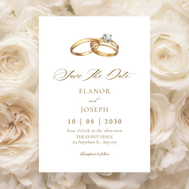 Eleganter Ehering  Save The Date (Von Creator hochgeladen)