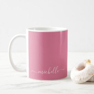 Eleganter einfacher benutzerdefinierter Text Name Kaffeetasse