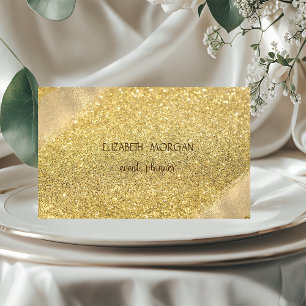 Eleganter Einfacher Falscher Gold Glitter Bokeh Visitenkarte