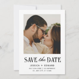 Eleganter einfacher, moderner Minimaler Script-Fot Save The Date