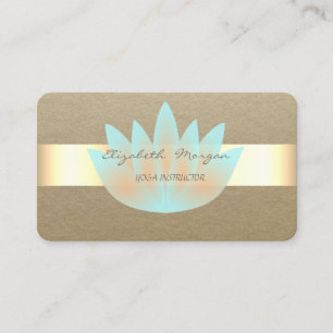 Eleganter einfacher, rustikaler, Kraft-Streifen, L Visitenkarte