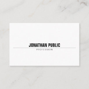 Eleganter Einfaches Beruflich Modernes Minimalisti Visitenkarte