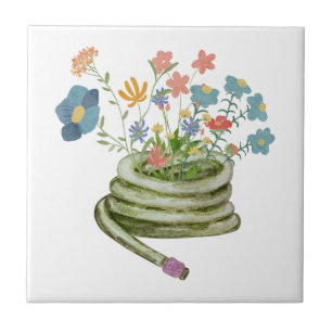 Eleganter, einzigartiger Wasserfarbenkeepake mit B Fliese