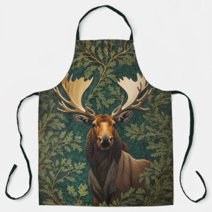 Eleganter Elch im Stil von William Morris Schürze