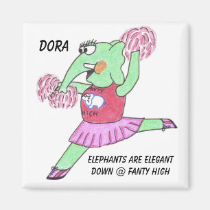 Eleganter Elefant Magnet