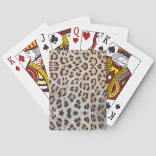 Eleganter, eleganter Leopardengeflecht Spielkarten
