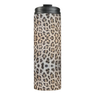 Eleganter, eleganter Leopardengeflecht Thermosbecher