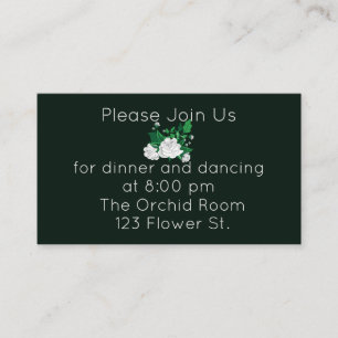 Eleganter Empfang Begleitkarte