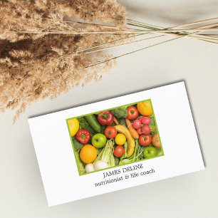 Eleganter Ernährungsspezialist für sauberes Gemüse Visitenkarte