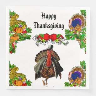 ELEGANTER ERNTEDANK TÜRKEI PAPIERABEND NAPKINS SERVIETTE
