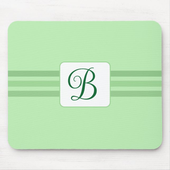 Eleganter Extravaganter Grünstreifen Mousepad (Vorne)