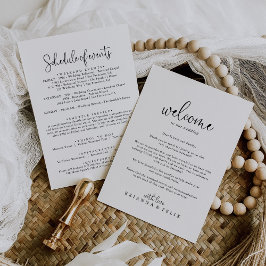 Eleganter Extravaganter Script-Hochzeitbrief
